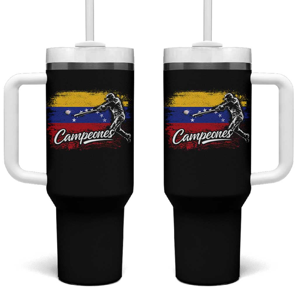 Venezuela Campeones Del Mundo Baseball Championship Tumbler With Handle