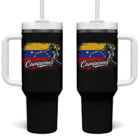 Venezuela Campeones Del Mundo Baseball Championship Tumbler With Handle