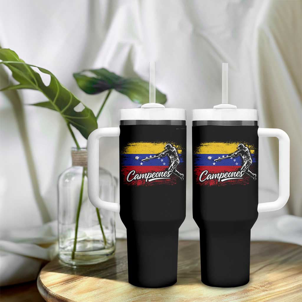 Venezuela Campeones Del Mundo Baseball Championship Tumbler With Handle