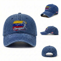 Venezuela Campeones Del Mundo Baseball Championship Washed Cotton Baseball Cap
