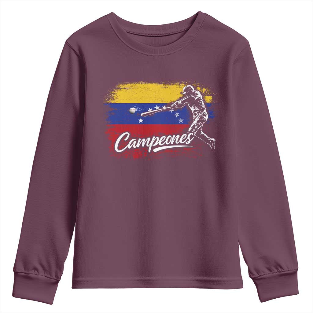 Venezuela Campeones Del Mundo Baseball Championship Youth Sweatshirt