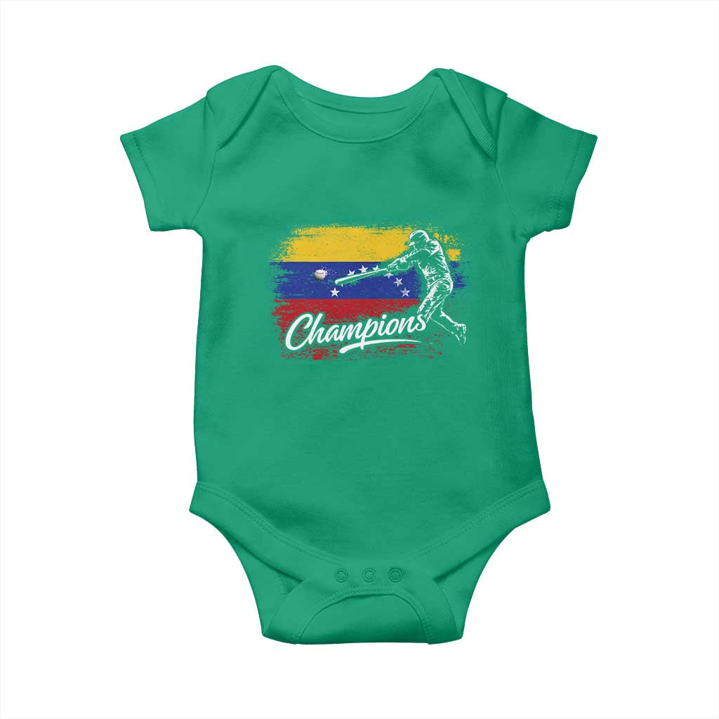 Venezuela Champions Baseball Batter Venezuelan Sport Fan Baby Onesie