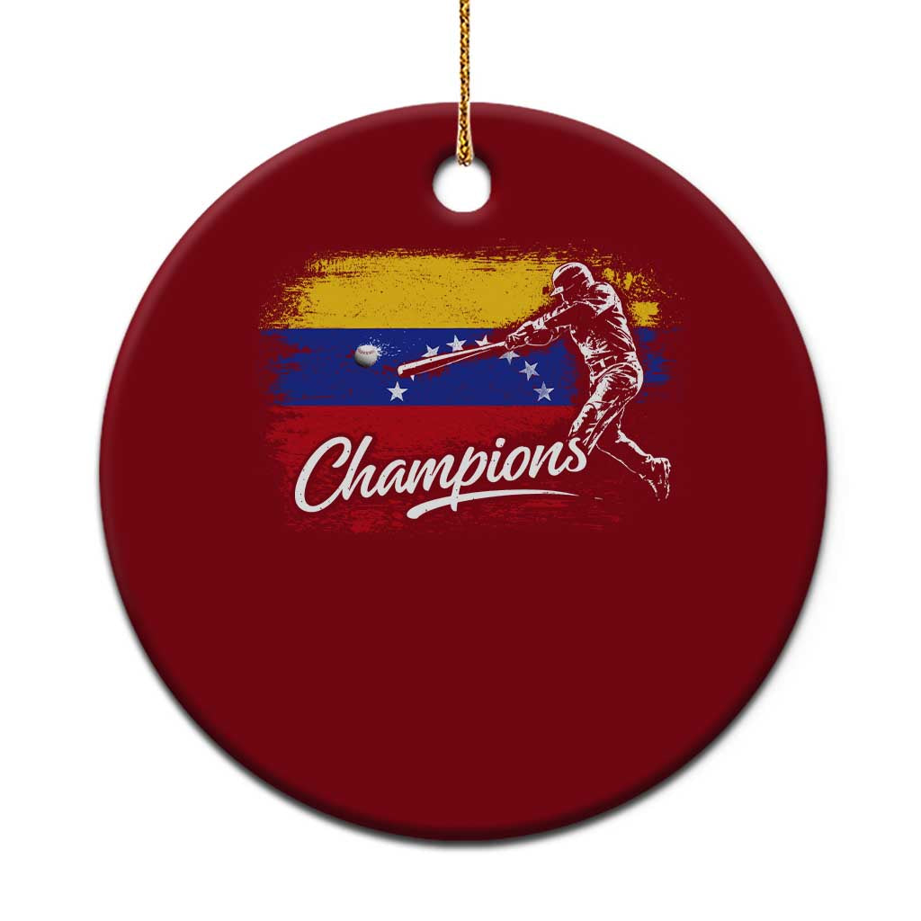 Venezuela Champions Baseball Batter Venezuelan Sport Fan Ceramic Ornament