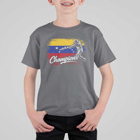 Venezuela Champions Baseball Batter Venezuelan Sport Fan T Shirt For Kid