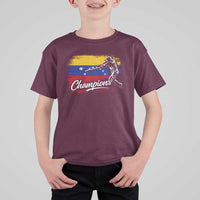 Venezuela Champions Baseball Batter Venezuelan Sport Fan T Shirt For Kid
