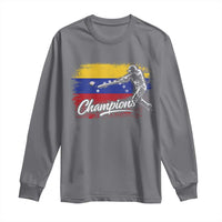 Venezuela Champions Baseball Batter Venezuelan Sport Fan Long Sleeve Shirt