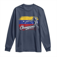 Venezuela Champions Baseball Batter Venezuelan Sport Fan Long Sleeve Shirt