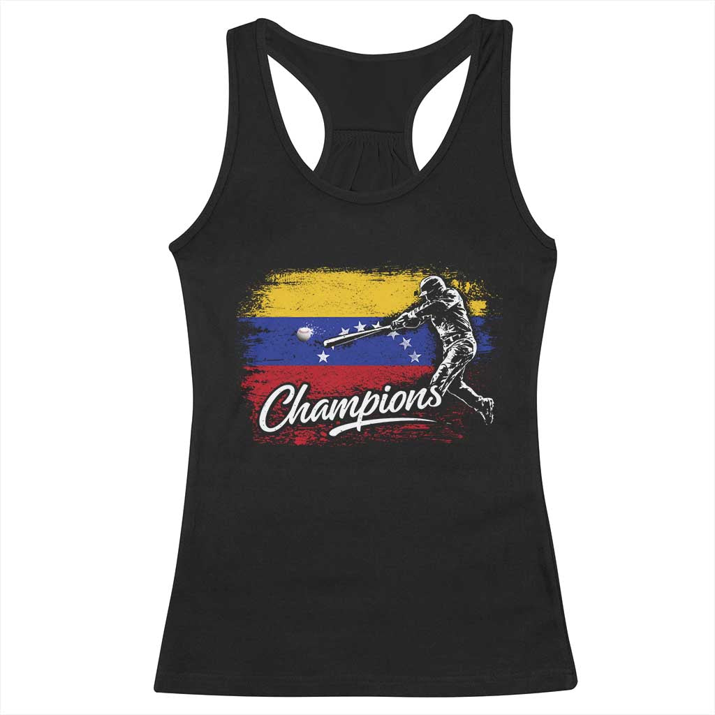 Venezuela Champions Baseball Batter Venezuelan Sport Fan Racerback Tank Top