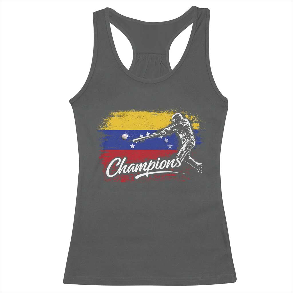 Venezuela Champions Baseball Batter Venezuelan Sport Fan Racerback Tank Top