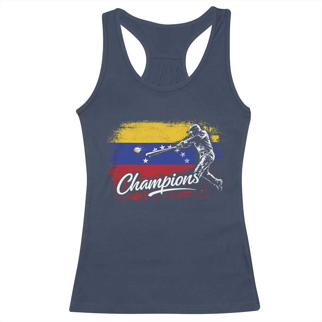 Venezuela Champions Baseball Batter Venezuelan Sport Fan Racerback Tank Top