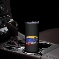 Venezuela Champions Baseball Batter Venezuelan Sport Fan Skinny Tumbler