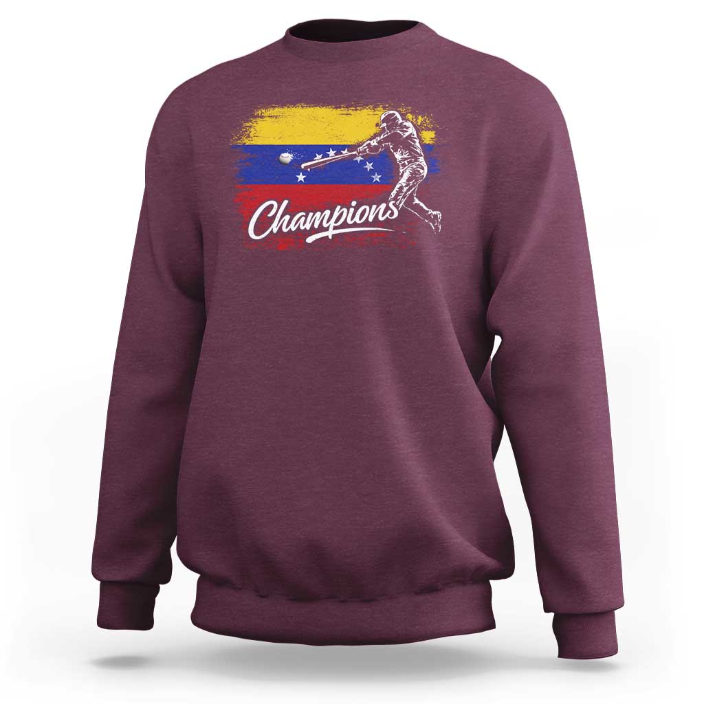 Venezuela Champions Baseball Batter Venezuelan Sport Fan Sweatshirt