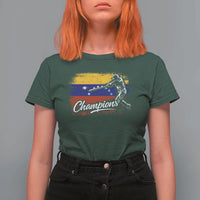 Venezuela Champions Baseball Batter Venezuelan Sport Fan T Shirt For Women
