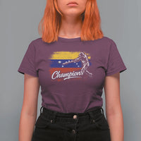 Venezuela Champions Baseball Batter Venezuelan Sport Fan T Shirt For Women