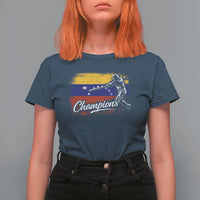 Venezuela Champions Baseball Batter Venezuelan Sport Fan T Shirt For Women