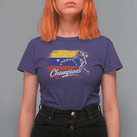 Venezuela Champions Baseball Batter Venezuelan Sport Fan T Shirt For Women