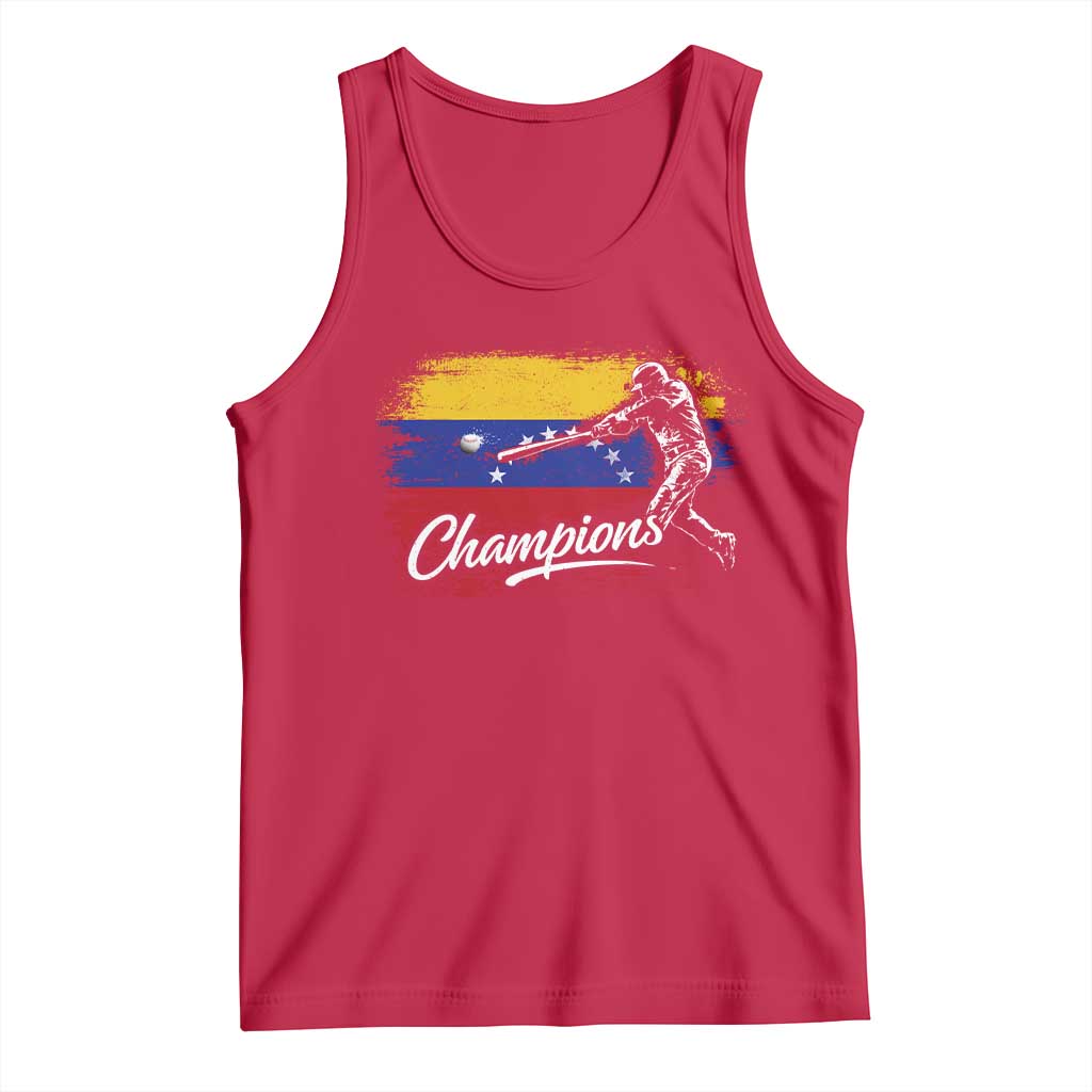 Venezuela Champions Baseball Batter Venezuelan Sport Fan Tank Top