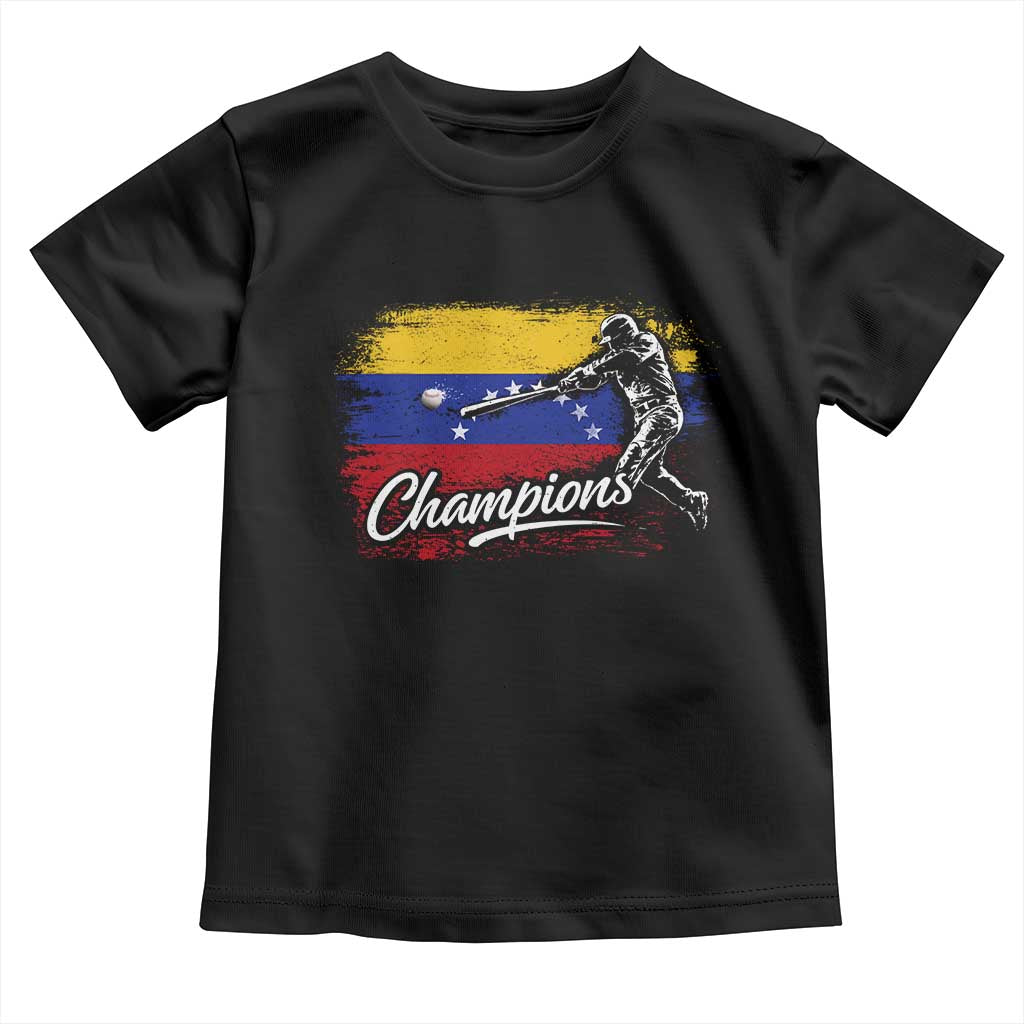 Venezuela Champions Baseball Batter Venezuelan Sport Fan Toddler T Shirt