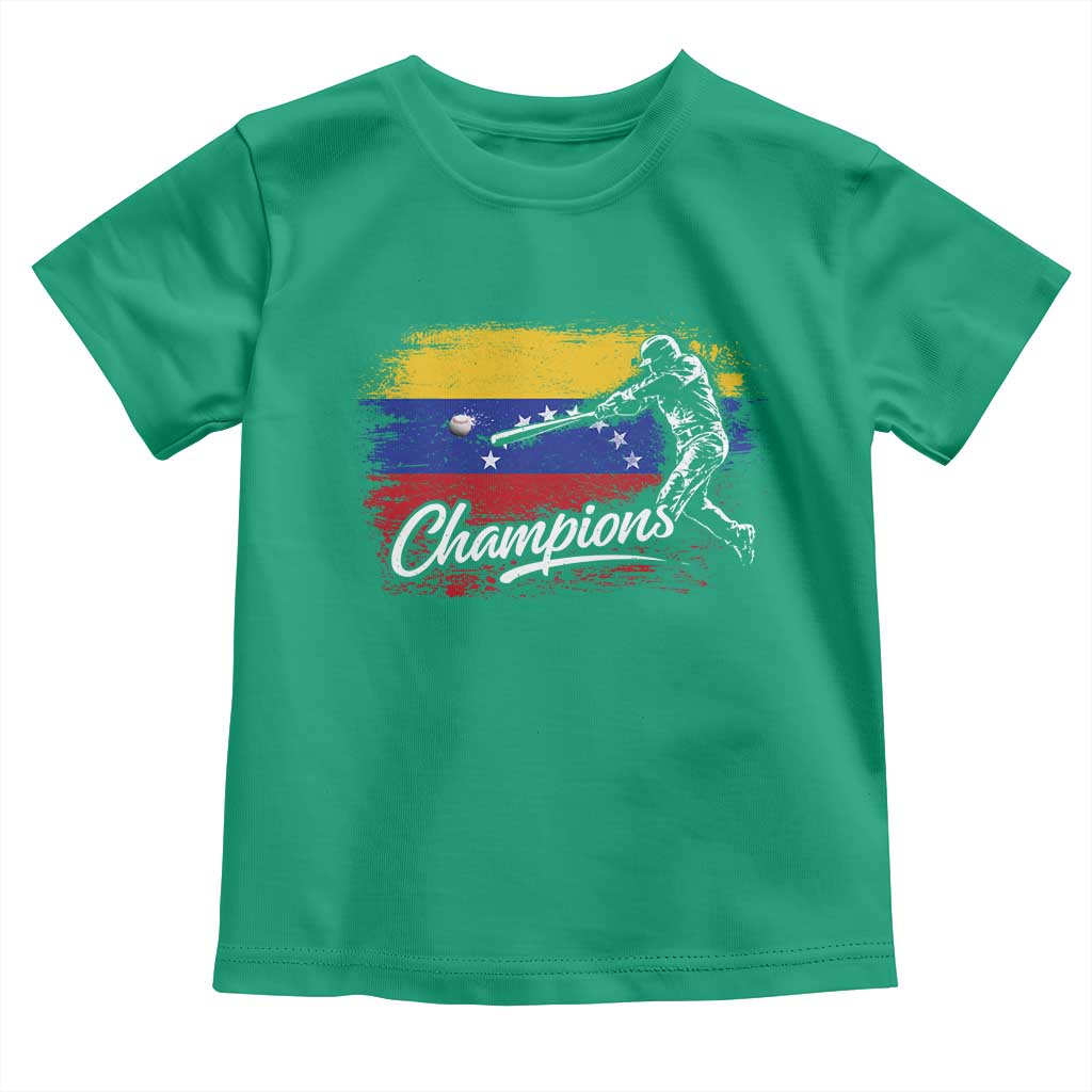 Venezuela Champions Baseball Batter Venezuelan Sport Fan Toddler T Shirt