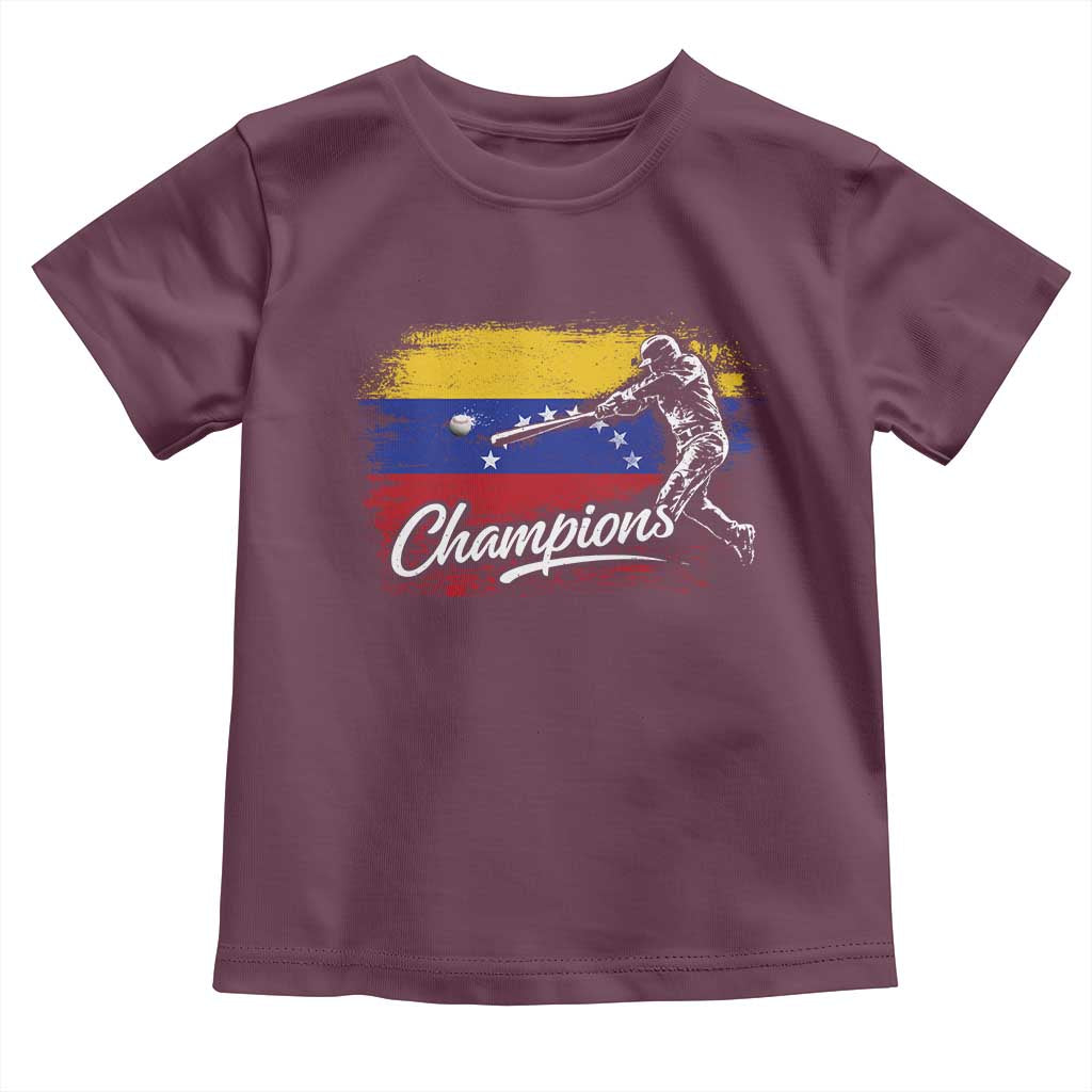 Venezuela Champions Baseball Batter Venezuelan Sport Fan Toddler T Shirt