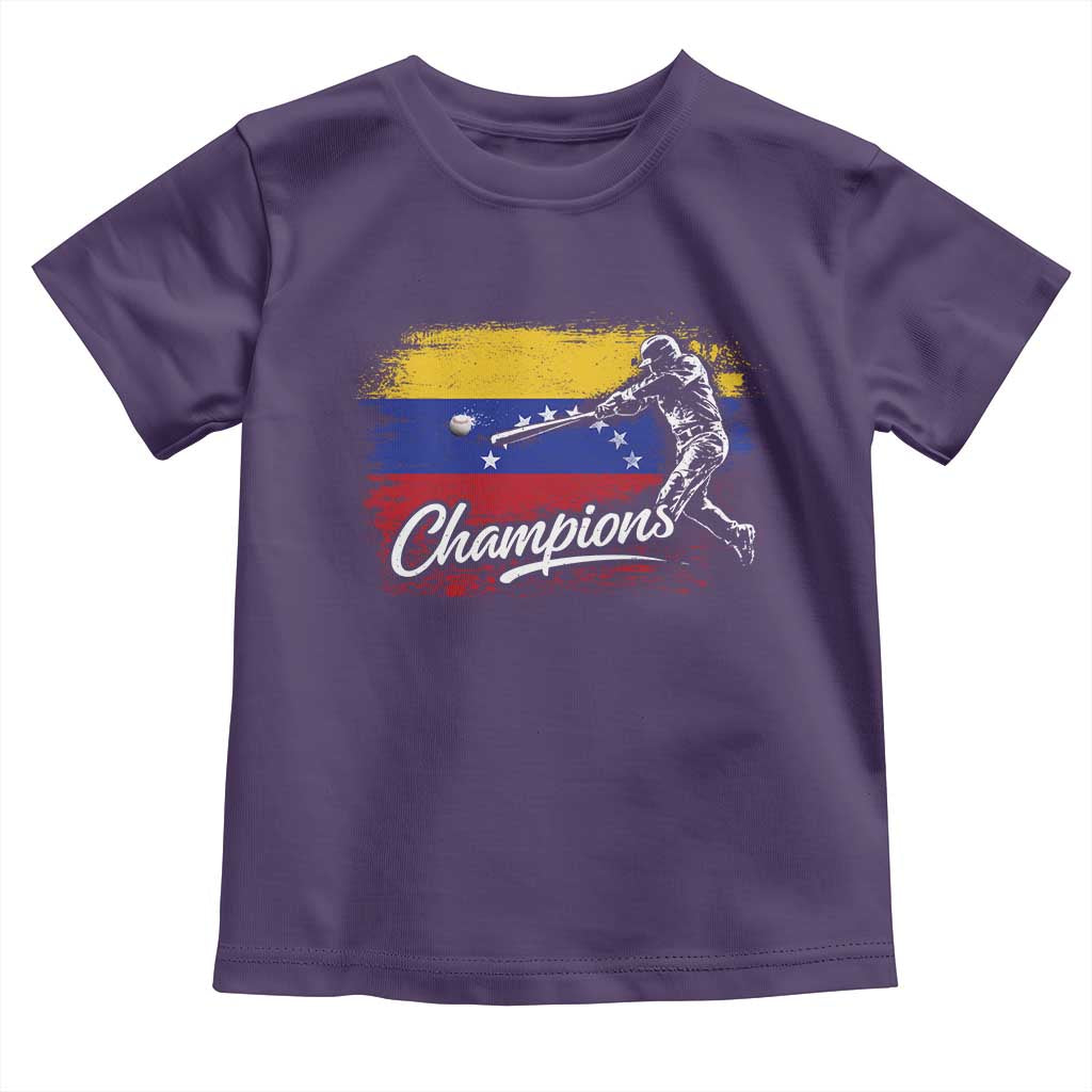 Venezuela Champions Baseball Batter Venezuelan Sport Fan Toddler T Shirt
