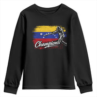 Venezuela Champions Baseball Batter Venezuelan Sport Fan Youth Sweatshirt