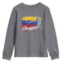 Venezuela Champions Baseball Batter Venezuelan Sport Fan Youth Sweatshirt
