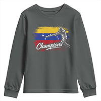 Venezuela Champions Baseball Batter Venezuelan Sport Fan Youth Sweatshirt