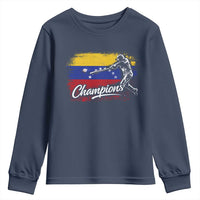 Venezuela Champions Baseball Batter Venezuelan Sport Fan Youth Sweatshirt