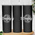 Funny Promoted To Daddy 2025 Skinny Tumbler Newborn Vintage American Flag Baby Footprint