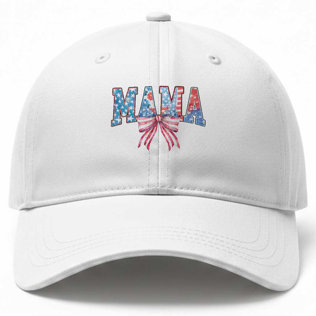 Funny American Patriotic Mama Coquette Baseball Cap 4th Of July Mother's Day