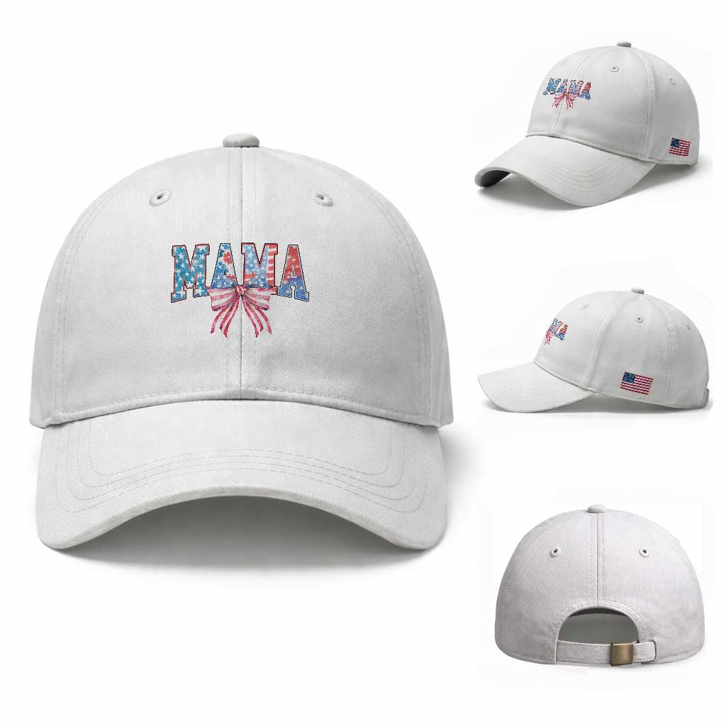 Funny American Patriotic Mama Coquette Baseball Cap 4th Of July Mother's Day