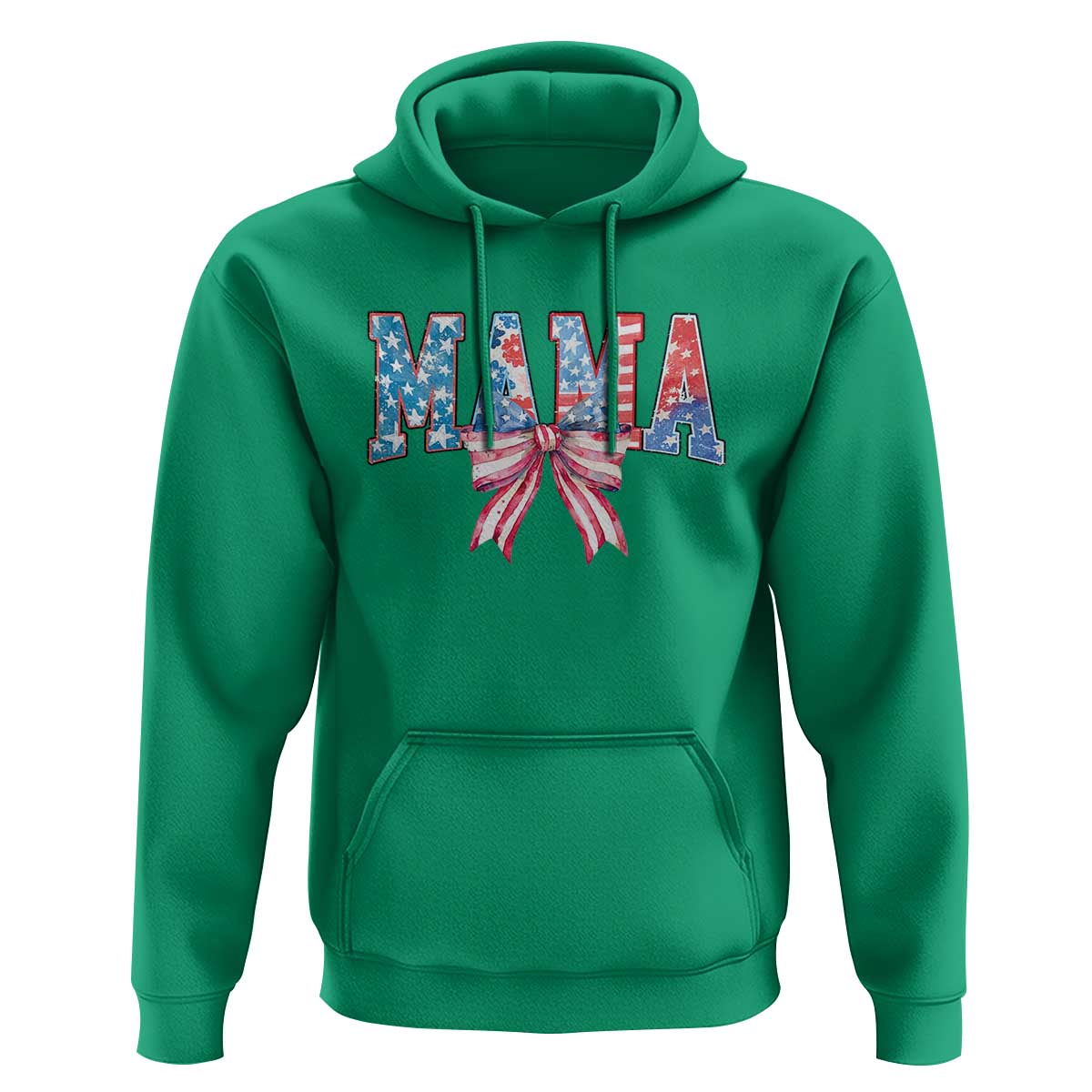 Funny American Patriotic Mama Coquette Hoodie 4th Of July Mother's Day