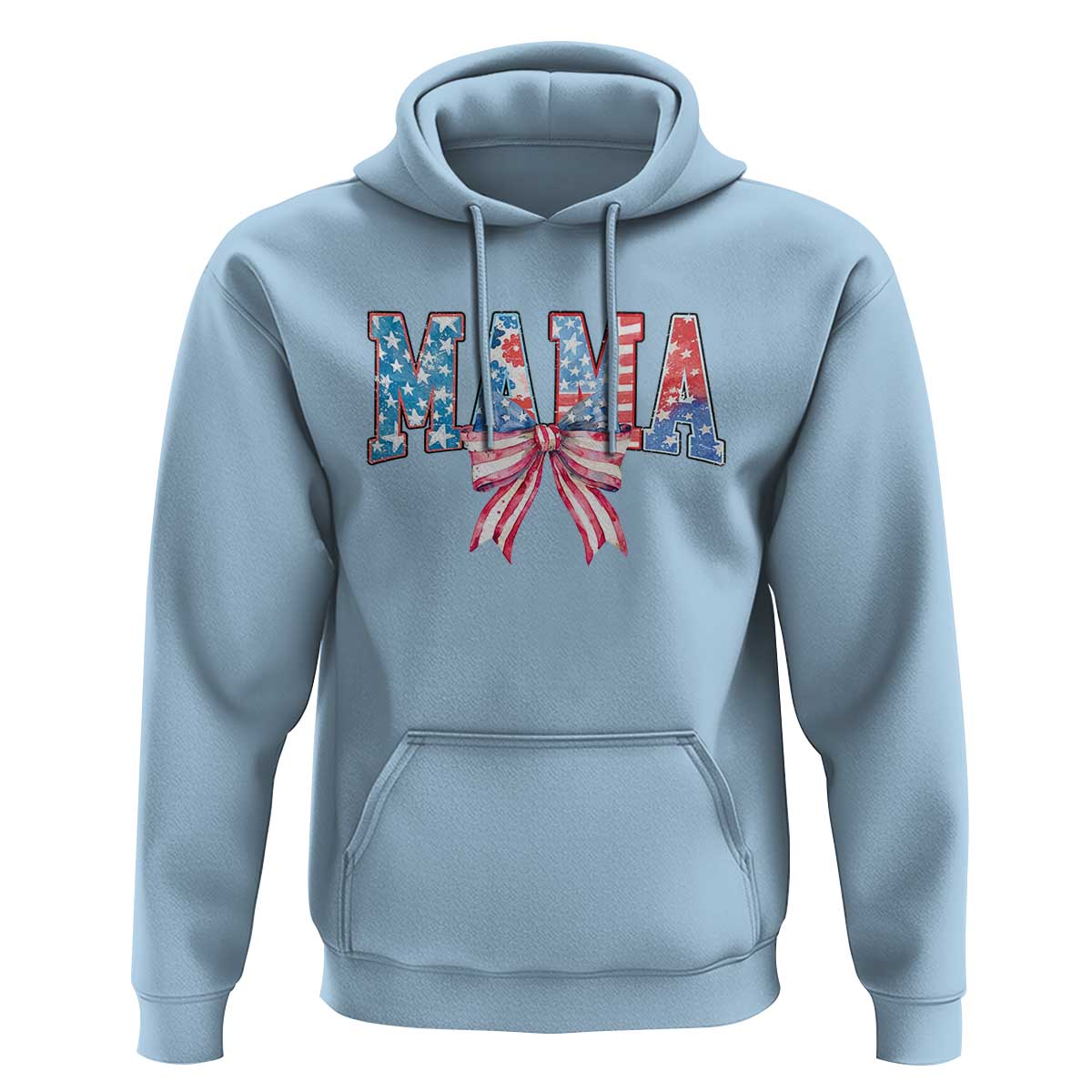 Funny American Patriotic Mama Coquette Hoodie 4th Of July Mother's Day