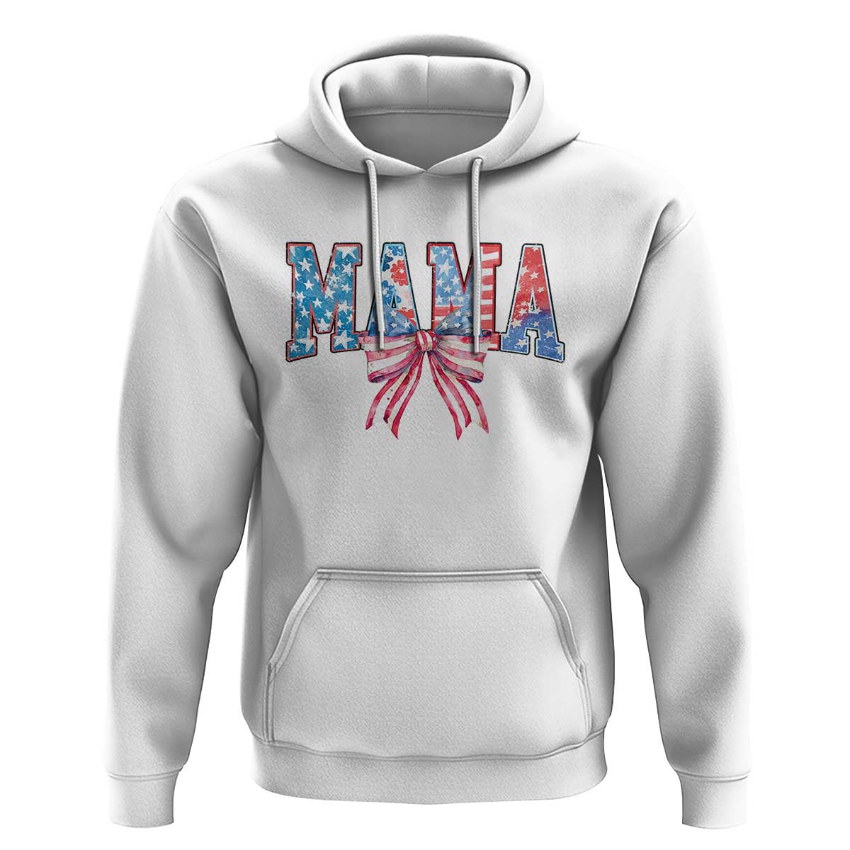 Funny American Patriotic Mama Coquette Hoodie 4th Of July Mother's Day