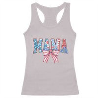 Funny American Patriotic Mama Coquette Racerback Tank Top 4th Of July Mother's Day