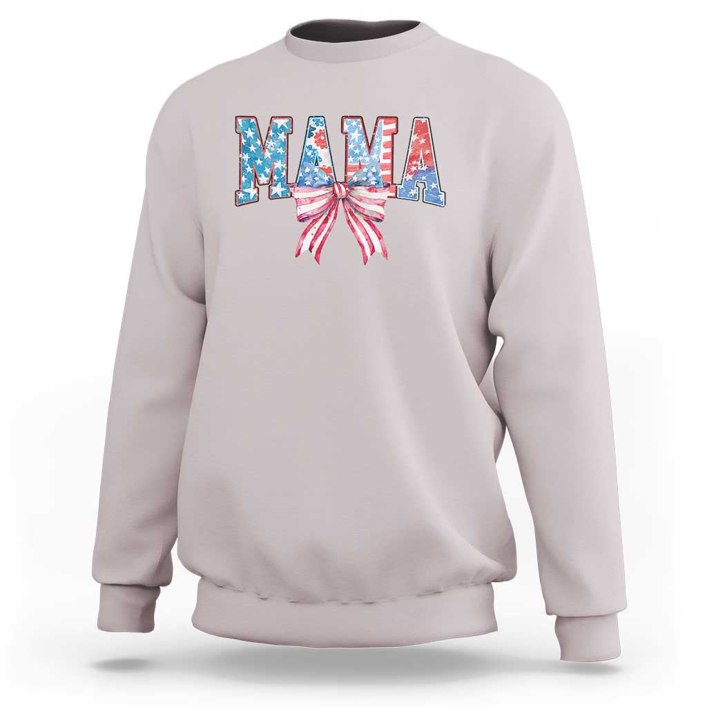 Funny American Patriotic Mama Coquette Sweatshirt 4th Of July Mother's Day