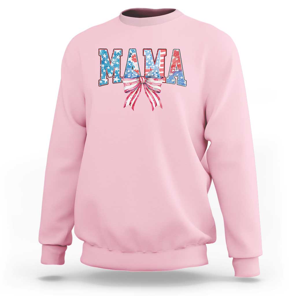 Funny American Patriotic Mama Coquette Sweatshirt 4th Of July Mother's Day