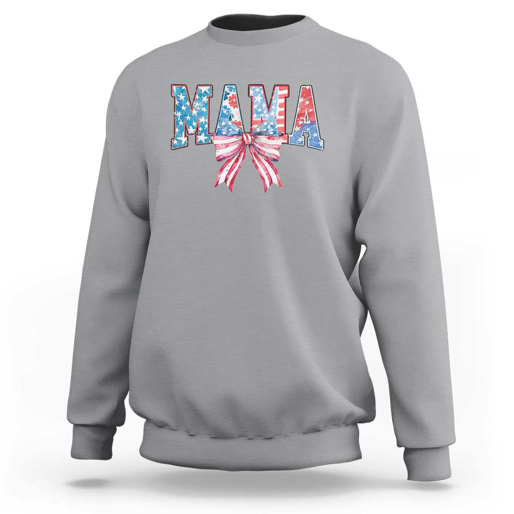 Funny American Patriotic Mama Coquette Sweatshirt 4th Of July Mother's Day