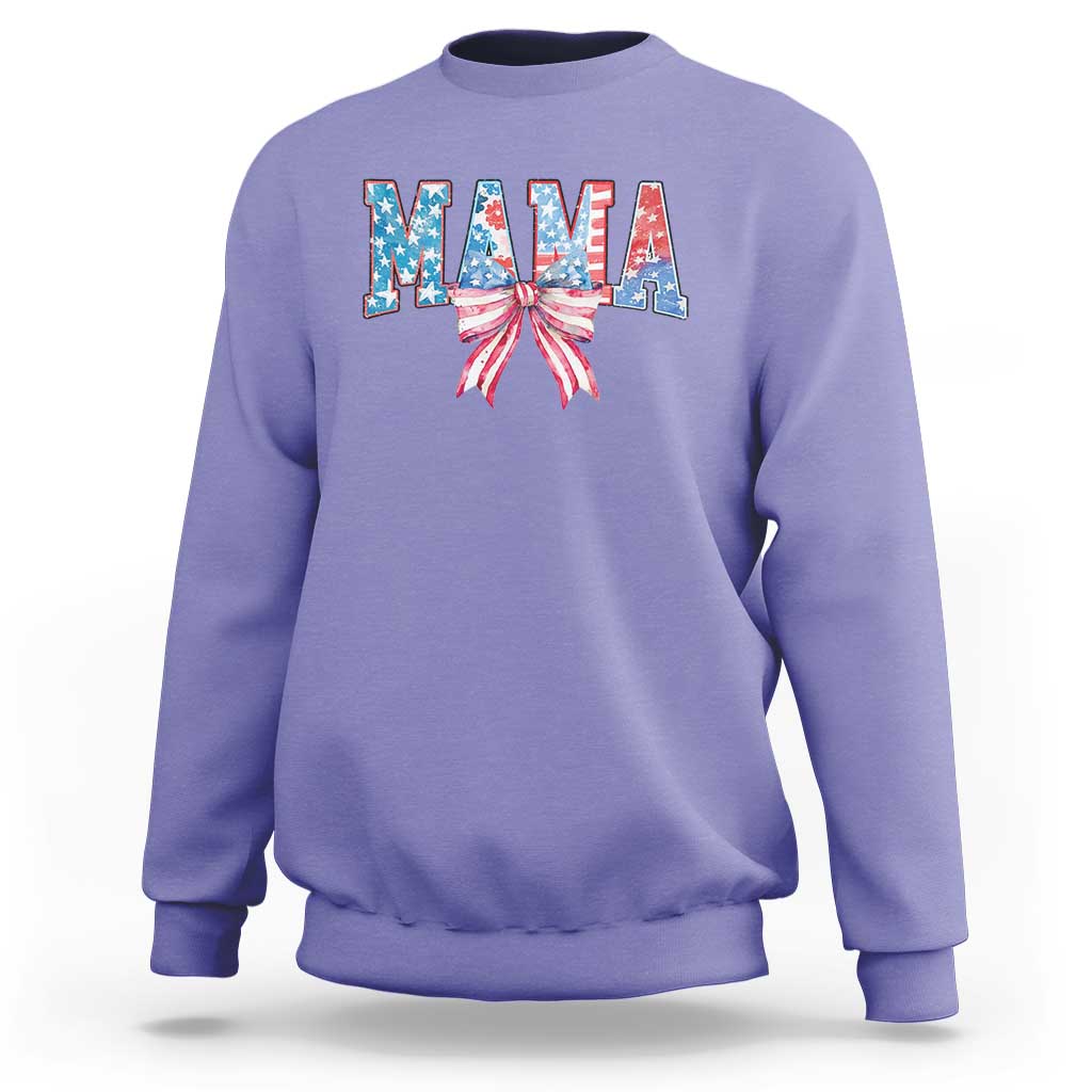 Funny American Patriotic Mama Coquette Sweatshirt 4th Of July Mother's Day