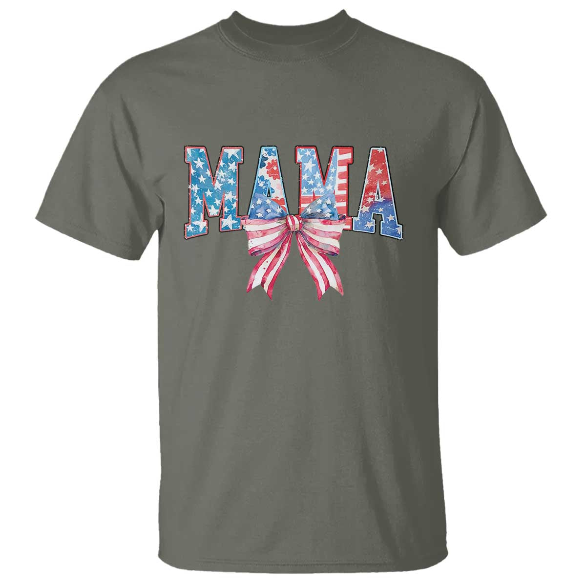 Funny American Patriotic Mama Coquette T Shirt 4th Of July Mother's Day