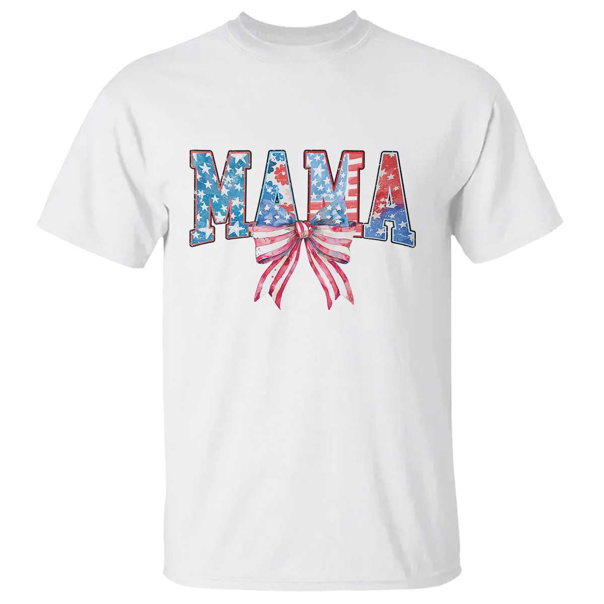 Funny American Patriotic Mama Coquette T Shirt 4th Of July Mother's Day