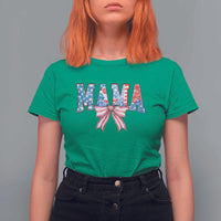 Funny American Patriotic Mama Coquette T Shirt For Women 4th Of July Mother's Day