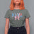 Funny American Patriotic Mama Coquette T Shirt For Women 4th Of July Mother's Day