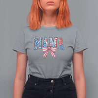 Funny American Patriotic Mama Coquette T Shirt For Women 4th Of July Mother's Day