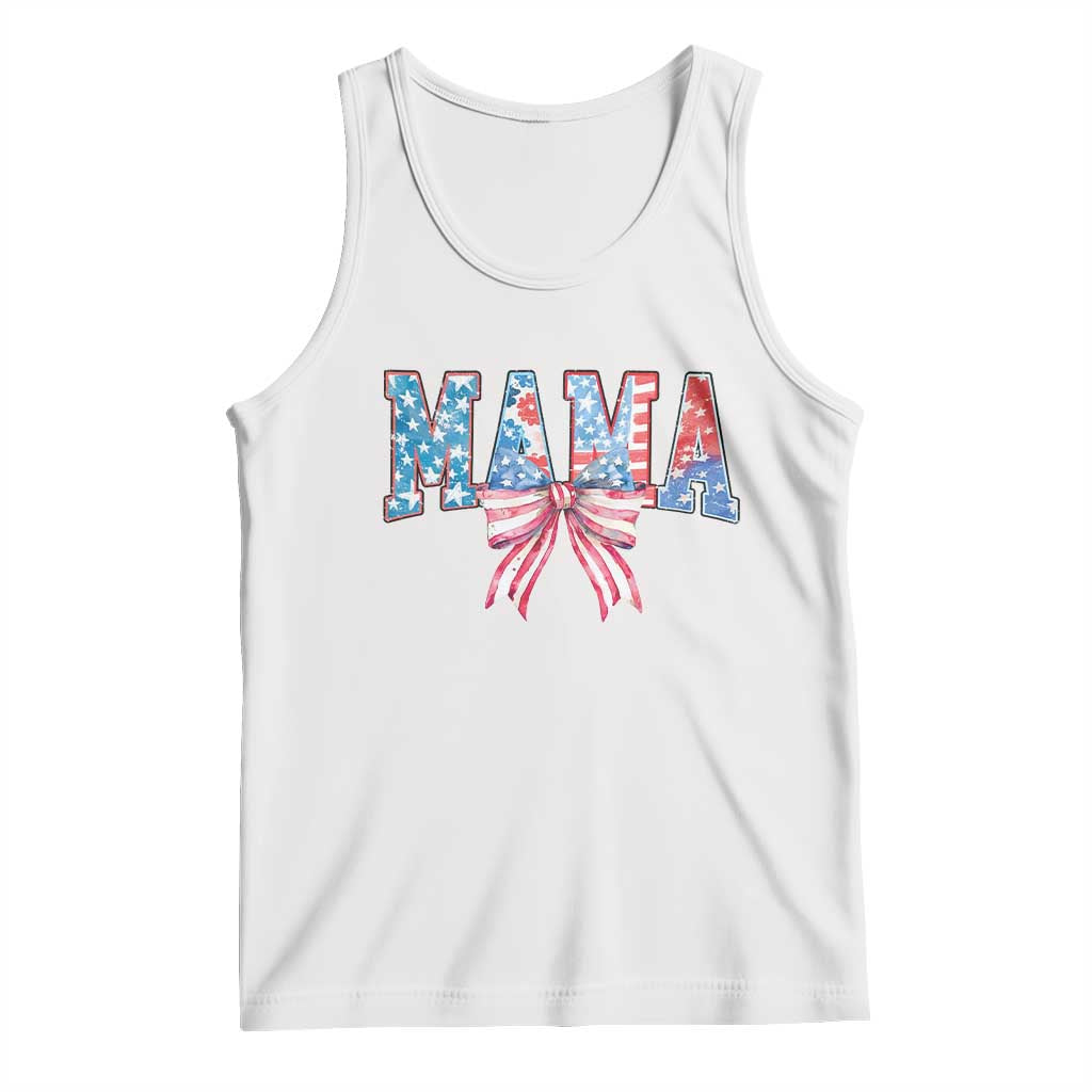 Funny American Patriotic Mama Coquette Tank Top 4th Of July Mother's Day