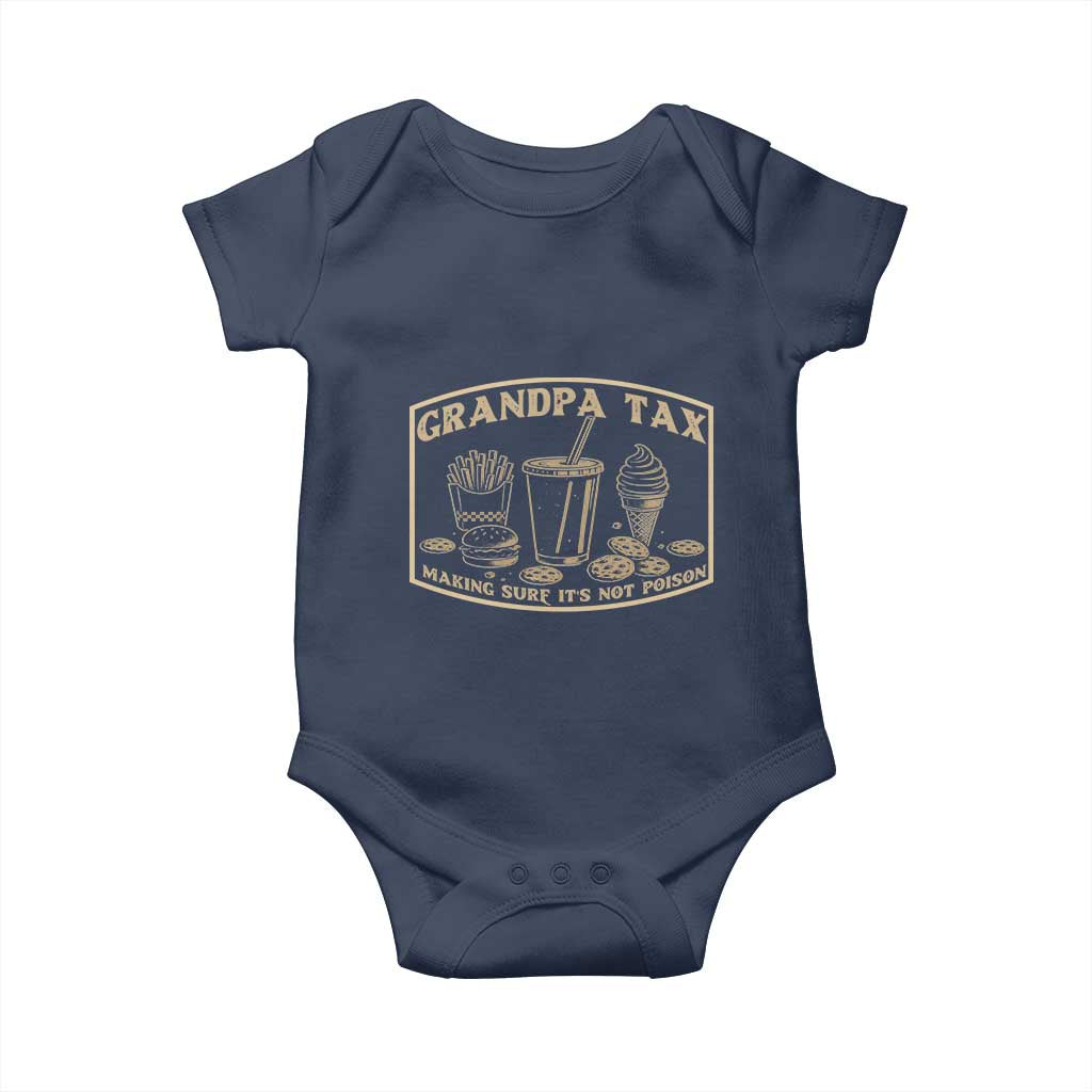 Funny Grandpa Tax Making Sure It's Not Poison Baby Onesie Father's Day