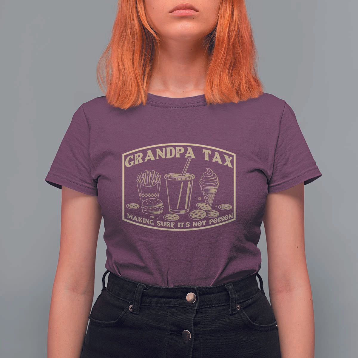 Funny Grandpa Tax Making Sure It's Not Poison T Shirt For Women Father's Day