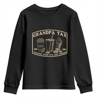 Funny Grandpa Tax Making Sure It's Not Poison Youth Sweatshirt Father's Day