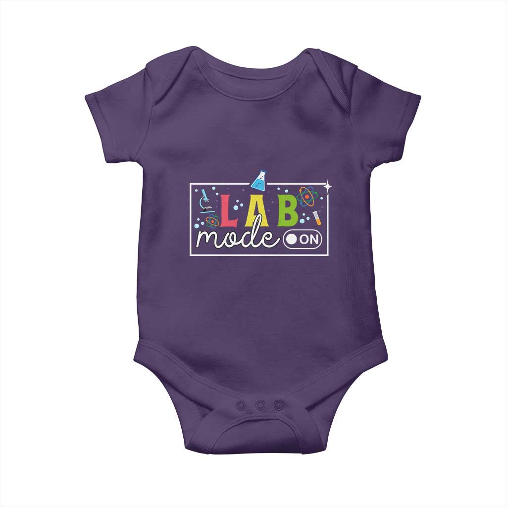 Funny Laboratory Scientist Baby Onesie Lab Mode On Chemistry Medical